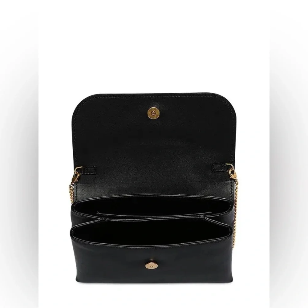 Sold ❌Versace Black and Gold Crossbody Bag with V-Shaped Clasp - Picture 6 of 10